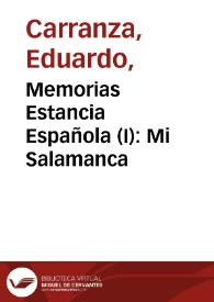Memorias Estancia Española (I): Mi Salamanca