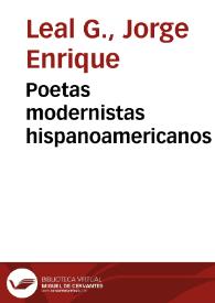 Poetas modernistas hispanoamericanos