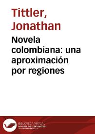Novela colombiana: una aproximación por regiones