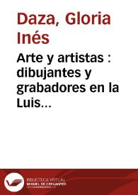 Arte y artistas : dibujantes y grabadores en la Luis Ángel Arango