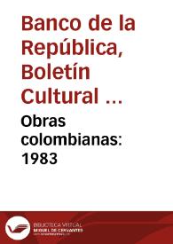 Obras colombianas: 1983