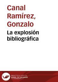 La explosión bibliográfica