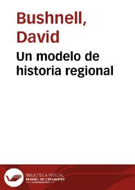 Un modelo de historia regional