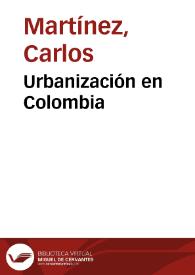 Urbanización en Colombia