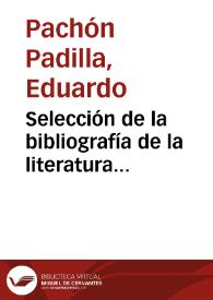 Selección de la bibliografía de la literatura colombiana