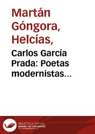 Carlos García Prada: Poetas modernistas hispanoamericanos