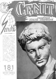 Cenit : Revista de Sociología, Ciencia y Literatura. Año XVIII, núm. 181, marzo-abril 1968