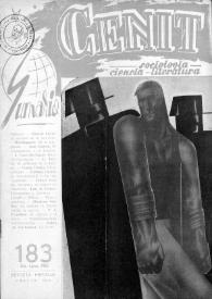 Cenit : Revista de Sociología, Ciencia y Literatura. Año XVIII, núm. 183, julio-agosto 1968