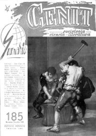 Cenit : Revista de Sociología, Ciencia y Literatura. Año XVIII, núm. 185, noviembre-diciembre 1968