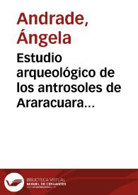 Estudio arqueológico de los antrosoles de Araracuara (Amazonas)