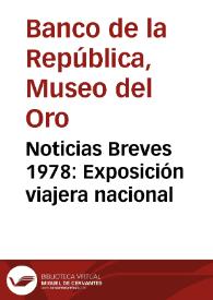 Noticias Breves 1978: Exposición viajera nacional