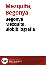 Begonya Mezquita. Biobibliografia