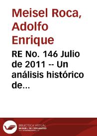 RE No. 146 Julio  de 2011 -- Un análisis histórico de la independencia de la banca central en américa latina: la experiencia colombiana, 1923-2010