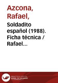 Soldadito español (1988). Ficha técnica