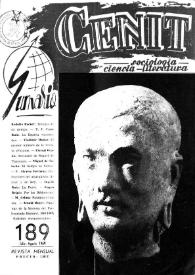 Cenit : Revista de Sociología, Ciencia y Literatura. Año XIX, núm. 189, julio-agosto 1969