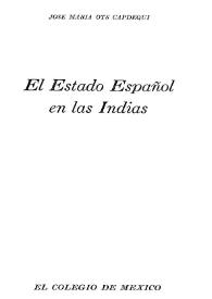 El estado español en las Indias