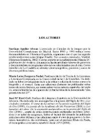 Anales de Literatura Española, núm. 19 (2007). Los autores