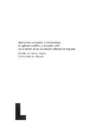 Oposición constante y sistemática: la Iglesia católica y el poder civil en el inicio de la Revolución liberal en España