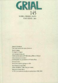 Grial : revista galega de cultura. Núm. 145, 2000