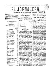 El Jornalero : semanario defensor de los intereses del obrero (Alcoy). Año1, núm. 12, 7 de diciembre de 1889