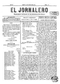 El Jornalero : semanario defensor de los intereses del obrero (Alcoy). Año 2, núm. 16, 4 de enero de 1890