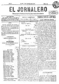 El Jornalero : semanario defensor de los intereses del obrero (Alcoy). Año 2, núm. 22, 15 de febrero de 1890