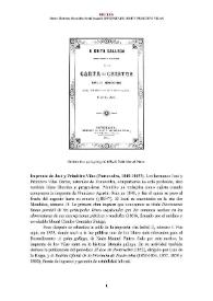 Imprenta de José y Primitivo Vilas (Pontevedra, 1849-1865?) [Semblanza]