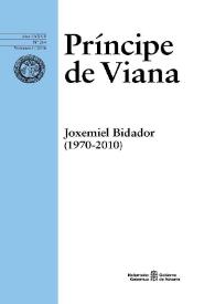 Príncipe de Viana. Anejo. Año LXXVII, núm. 264, 2016