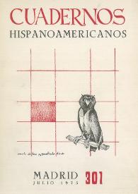 Cuadernos Hispanoamericanos. Núm. 301, julio 1975