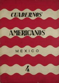 Cuadernos americanos. Año XIX, vol. CXI, núm. 4, julio-agosto de 1960