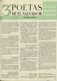Tres poetas de El Salvador. Alfredo Espino, Serafín Quiteño, Claudia Lars