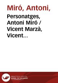 Personatges, Antoni Miró