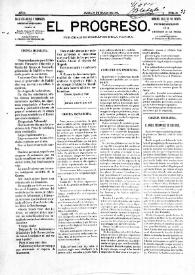 El Progreso : Periódico Democrático de la Marina. Núm. 33, 29 de marzo de 1885