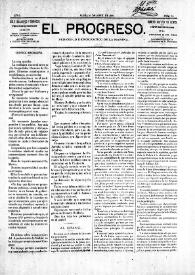 El Progreso : Periódico Democrático de la Marina. Núm. 41, 26 de abril de 1885