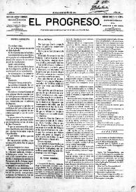 El Progreso : Periódico Democrático de la Marina. Núm. 49, 24 de mayo de 1885