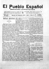 El Pueblo Español : Semanario Anticaciquista. Núm. 43, 31 de diciembre de 1916