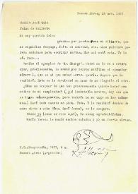 Carta de Rafael Alberti a Camilo José Cela. Buenos Aires, 16 de noviembre de 1962
