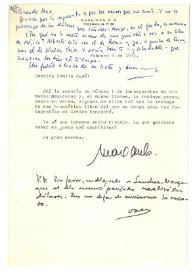 Carta de Max Aub a Camilo José Cela. México, 9 de febrero de 1971
