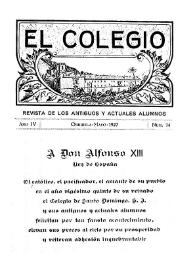 El Colegio : Revista de los Antiguos y Actuales Alumnos. Núm. 14, mayo de 1927