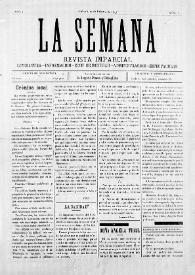 La Semana : Revista Imparcial. Literatura-Información-Ecos de Sociedad-Administración-Espectáculos. Núm. 3, 12 de febrero de 1897