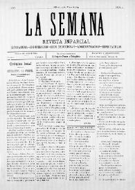 La Semana : Revista Imparcial. Literatura-Información-Ecos de Sociedad-Administración-Espectáculos. Núm. 7, 15 de marzo de 1897