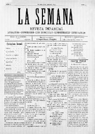 La Semana : Revista Imparcial. Literatura-Información-Ecos de Sociedad-Administración-Espectáculos. Núm. 9, 28 de marzo de 1897