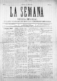 La Semana : Revista Imparcial. Literatura-Información-Ecos de Sociedad-Administración-Espectáculos. Núm. 10, 4 de abril de 1897