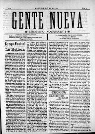 Gente Nueva : Semanario independiente (Elche)

. Año I, núm. 6, 26 de julio de 1903