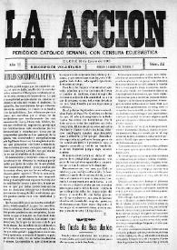 La Acción : periódico católico quincenal. Núm. 22, 16 de enero de 1908