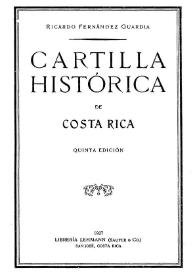 Cartilla histórica de Costa Rica