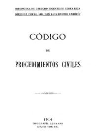 Código de procedimientos civiles