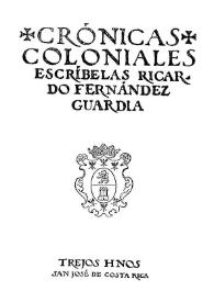 Crónicas coloniales