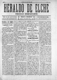 Heraldo de Elche :  Periódico Independiente. Núm. 11, 13 de julio de 1907