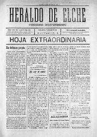 Heraldo de Elche :  Periódico Independiente. Hoja extraordinaria, 16 de julio de 1907